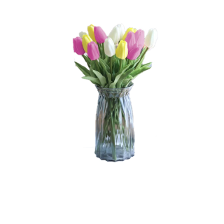 BestoreHome ดอกทิวลิป ดอกทิวลิปปลอม ดอกไม้ปลอม ดอกไม้ประดิษฐ์ ดอกไม้ตกแต่งบ้าน (ราคาต่อ 1 ชิ้น)