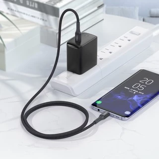 [สำหรับ iPhone 17] AUKEY สายชาร์จเร็ว 60W USB-C to USB-C Elite Kevlar Cable | CB-AKC3/CB-AKC4