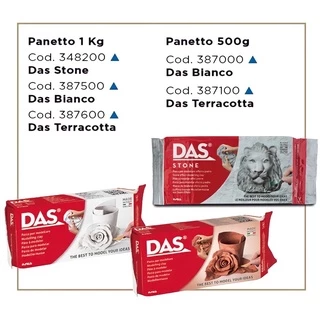 (โค้ดINCSM4Lขั้นต่ำ49ลด20) ดินปั้น DAS Air Dry Modelling Clay 150 / 500 / 1,000 กรัม (3 สี)