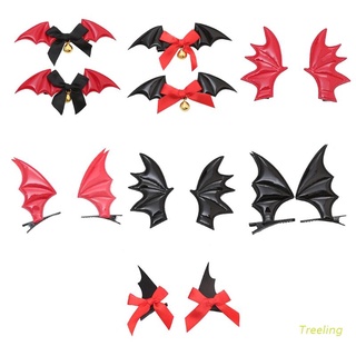 Treeling Novelty Bat Wing Barrette Party Props Devil Hair Clips Halloween Cosplay Costume