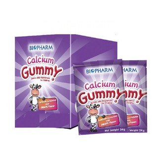 Biopharm calcium gummy jelly ผสมแคลเซียม กลิ่นองุ่น ขนาด 24 กรัม