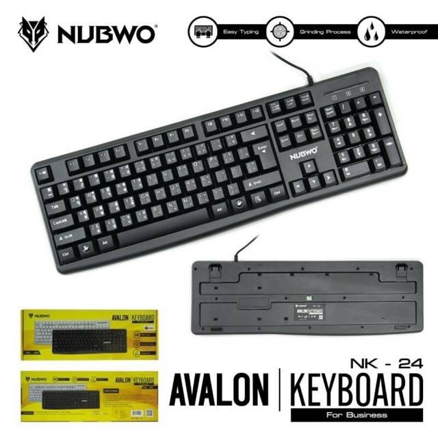 Nubwo คีย์บอร์ด มีสาย USB รุ่น NK-24