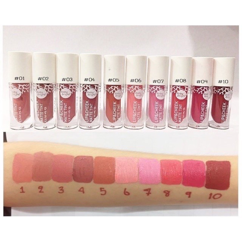 ลิปสติก ลิป in2it Baby Bright Lip & Cheek Matte Tint เบบี้ ไบรท์ ลิปแอนด์ชีค แมท ทินท์ 2.4g