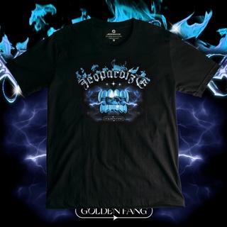 เสื้อยืดคอกลมโอเวอร์ไซส์ และไซส์ธรรมดา แนวสตรีท - Jeopardize GoldenFang Oversize &amp; Normal size Tee Shirt