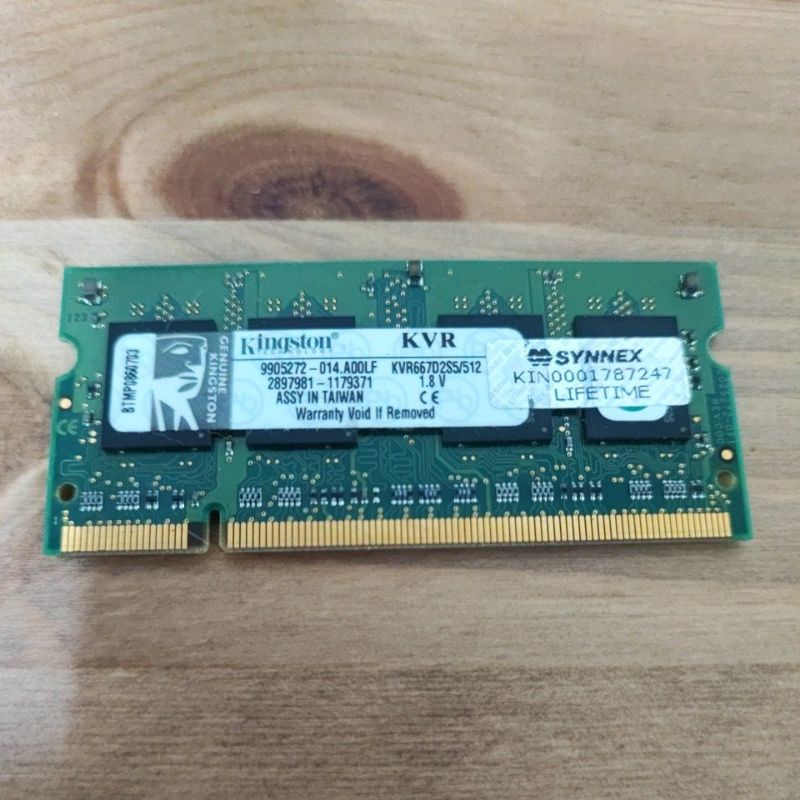 KINGSTONRAM Notebook DDR2 667MHz 512 MB มือสอง
