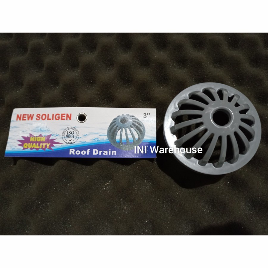 Soligen PVC Roof Drain 3 นิ้ว 3" Roof Gutter Drain Filter