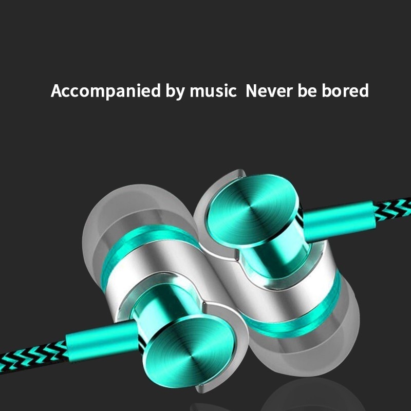 หูฟังอินเอียร์แบบมีสายเบสหนัก 3.5 มม.