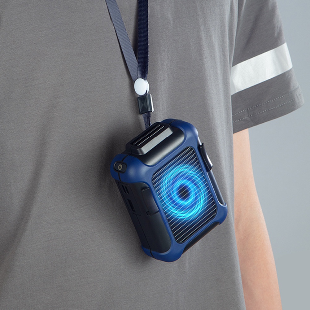 Mini Air Cooling Fan Waist Hanging Neck Portable USB Charging Air Conditioning Outdoor Heatstroke Pr