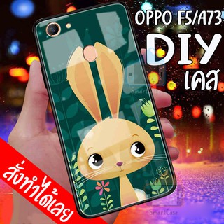 เคสสั่งทำ DIY เคสออปโป้ เคสกระจก oppo F5 / A73 / A79 ขอบ นิ่มหลังแข็ง case กระจกเงา กันกระแทก ใส่รูปตัวเองได้ มีปลายทาง