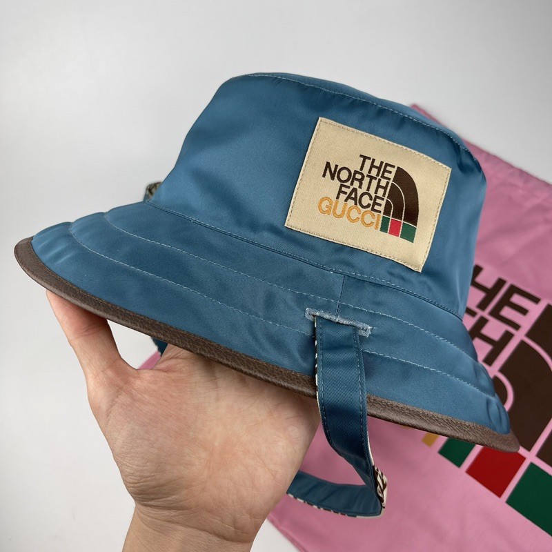 New Gucci The North Face X Self Tie Bucket Hat 65 700