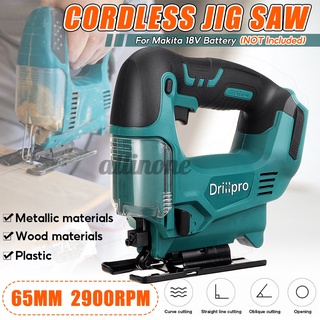 Drillpro 21V จิ๊กซอว์ไฟฟ้าไร้สายสําหรับ Makita 18V แบตเตอรี่เครื่องตัดไม้