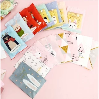 💥ส่งไว 💥7*10 ถุงซีลลายน่ารัก ใส่เปี๊ยะ คุกกี้ บัตเตอร์เค้ก ขนม ถุงสบู่ แพคละ95-100ใบ