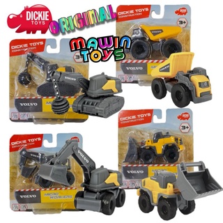 รถ ก่อสร้าง volvo dickie toys original ของแท้ 4 แบบ mawintoys