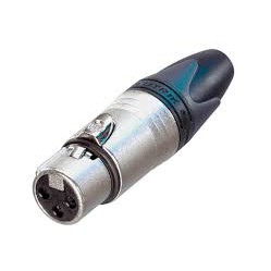 Neutrik NC3FXX สีเงิน หัวปลั้ก XLR แบบ 3 ขาตัวเมีย XLR ตัวเมียของแท้แน่นอน