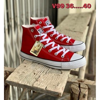 CONVERSE ALL STAR รองเท้าผ้าใบคอนเวิร์ส รองเท้าผ้าใบหุ้มข้อ Unisex Size:37-45