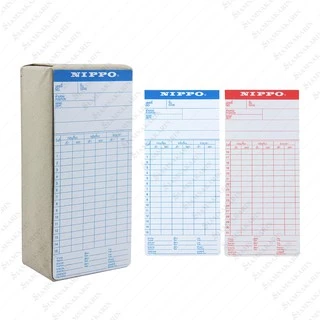 บัตรตอก บัตรลงเวลา Officepro / DIC / VERTEX / SEIKO / NIPPO / MAX แพ็ค 100 ใบ