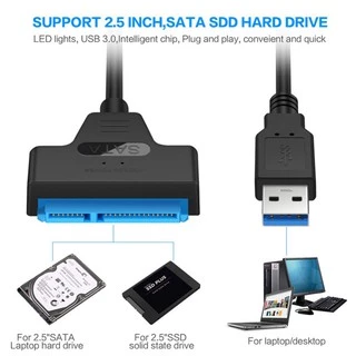 สายตัวแปลง USB 3.0 SATA Adapter 2.5 Inch Converter Cable for 2.5 inch SSD HDD Hard Disk Drive Adapter