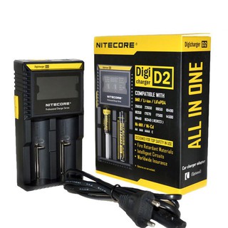 Nitecore D2 อุปกรณ์ชาร์จไฟ อุปกรณ์ชาร์จแบตเตอรี่ ที่ชาร์จถ่าน ที่ชาร์จอเนกประสงค์ ถ่านชาร์จ