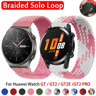 Braided Solo Loop band for Huawei watch gt 2 46mm 42mm Strap Weave nylon bracelet 20mm 22mm watch band huwei watch gt/gt 2e pro