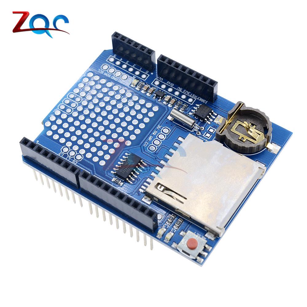 ใหม่เครื่องบันทึกข้อมูล Logging Recorder Shield V 1 . 0 Arduino Uno Sd Card