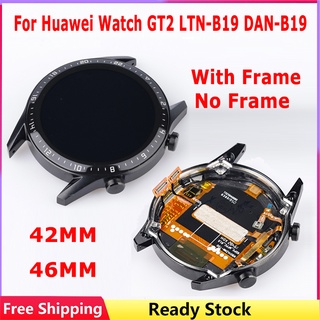 0riginal กรอบหน้าจอ LCD 1.39 นิ้ว พร้อมแผงดิจิไทเซอร์สัมผัส สําหรับ Watch GT 2 LTN-B19 DAN-B19 GT2 46 มม.