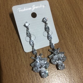 ต่างหู ตุ้มหู เพชร แบบยาว