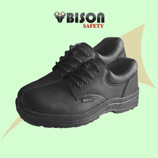 ⚠️⚠️⚠️ รองเท้าเซฟตี้หนังแท้ ยี่ห้อBISON รุ่น B04E รองเท้าหัวเหล็ก รองเท้านิรภัย safety shoe รองเท้าsafety รองเท้ากันตะปู