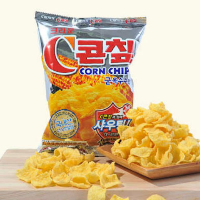 พร้อมส่ง​ 콘칩군옥수수 ขนมข้าวโพดอบกรอบ Crown Corn Chip Snack​