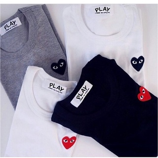 Kaos PLAY CDG PLAY COMME DES GARCONS เสื้อยืด ปักลาย (Besseller)