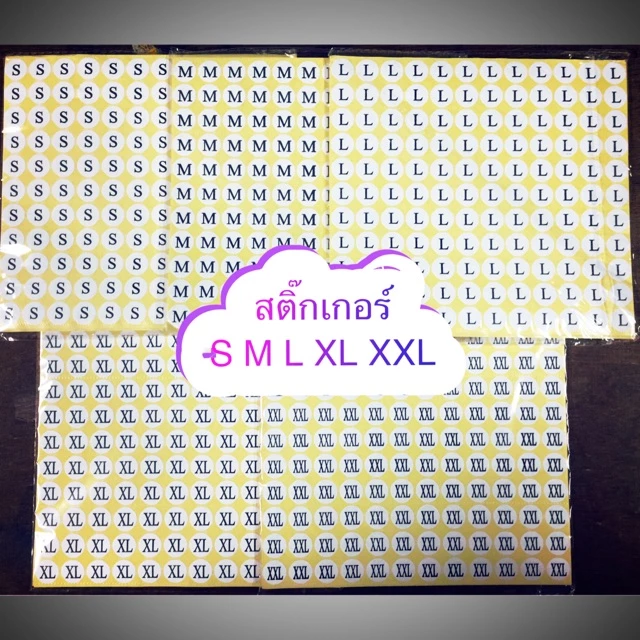 ซื้อเยอะมีราคาส่งคละไซส์ได้🏵สติ๊กเกอร์ไซส์🏵 XS - 6XL 💥พร้อมส่ง💥