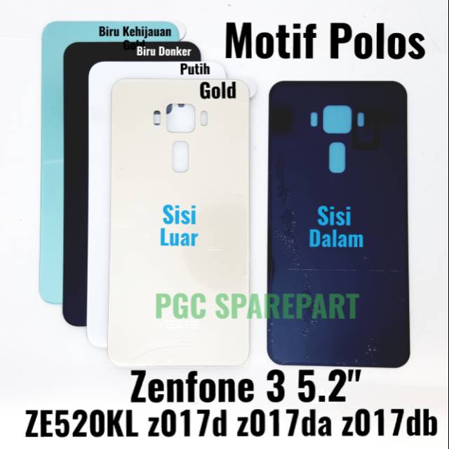ของแท้ เคสด้านหลัง สําหรับ Asus Zenfone 3 5.2 นิ้ว ZE520KL z017d z017da z017db