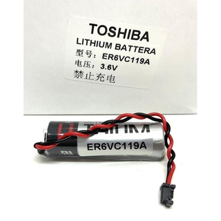 แบตเตอรี่ ER6VC119A 3.6V TOSHIBA แท้! 2000mAh PLC แบตเตอรี่ลิเธียม