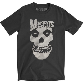 เสื้อยืด พิมพ์ลายหัวกะโหลก Misfits แฟชั่นฤดูร้อน สําหรับผู้ชาย