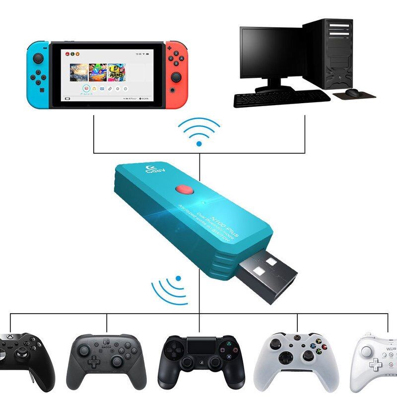 COOV N100 Plus  Joypad Bluetooth Converter อุปกรณ์แปลงจอย PS3, PS4, XBOX, WiiU ให้ใช้กับ Nintendo Switch ns