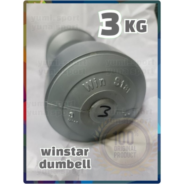 3 KG WINSTAR DUMBELL DUMBLE BARBEL BARBLE DAMBEL