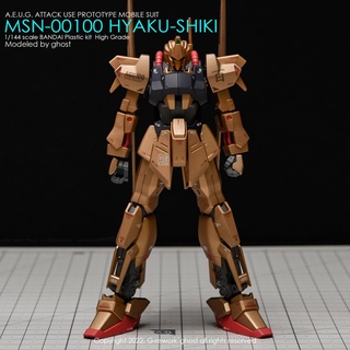 Yan GHOST HGUC HG Z สติกเกอร์สไลด์น้ํา สําหรับ MSN-00100 Hyaku-Shiki A.E.U.G. ชุดสูทโทรศัพท์มือถือ ลายการ์ตูนผ่าพิภพ