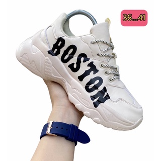 🔥รองเท้าผ้าใบMLB BOSTON สุดคุ้ม 9สีใหม่ ทรงสวย สูงนุ่ม (SIZE:36-43) รองเท้าผ้าใบสำหรับหญิง พร้อมส่ง🔥