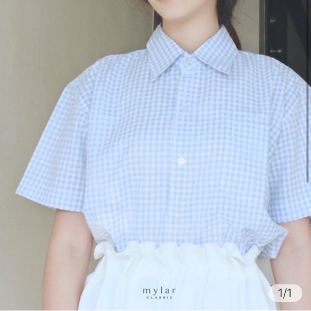 Mylar checked shirt เสื้อ