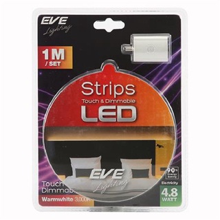 [พร้อมส่ง] HomeDoDee หลอด LED EVE STRIP TOUCH&amp;DIM 4.8 วัตต์ 1 ม. WARMWHITE หลอดไฟ LED