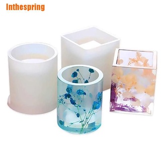 (Inthespring) แม่พิมพ์ซิลิโคนเรซิ่น สําหรับทําเทียน Diy