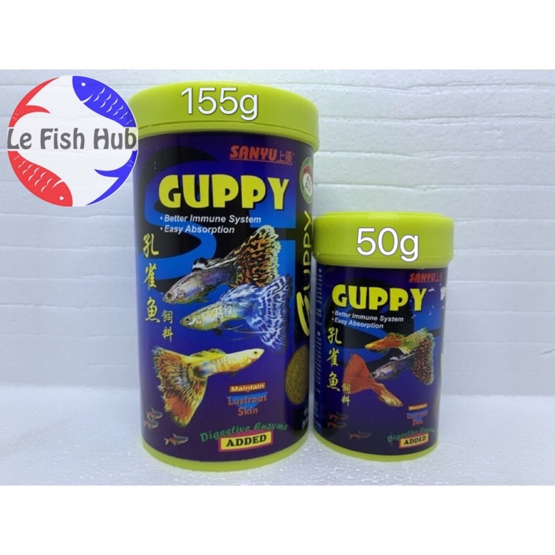 SANYU GUPPY MICRO FISH PELLET 50G & 155G