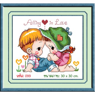 ไอแอมครอสติช iamcrossstitch DIY รหัส L-099 30x30 cm. ชุดอุปกรณ์งานฝีมือปักครอสติชครบชุด