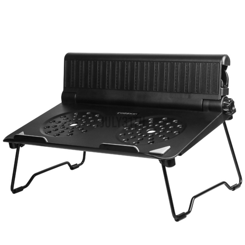 KUQI Laptop Stand Notebook Cooling Pad Phone Stand Adjustable Height