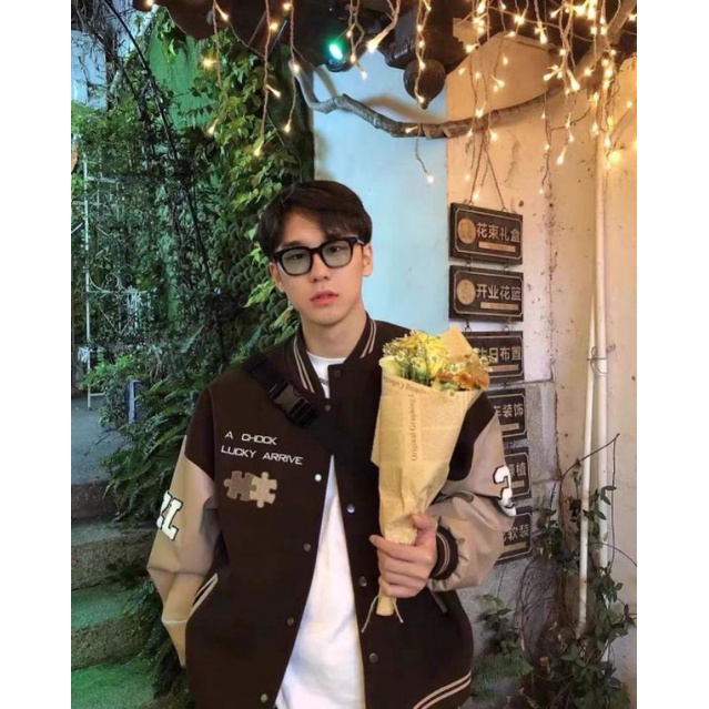 BEST A CHOK BASEBALL BOMBER JACKET สําหรับผู้หญิง - ผู้ชาย OVERSIZE VARSITY BASEBALL JACKET แจ็คเก็ต