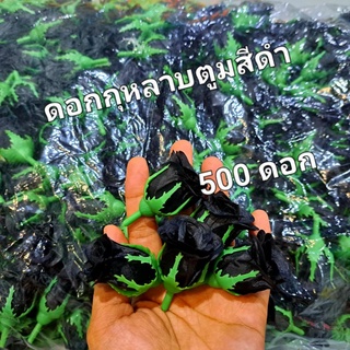 ดอกกุหลาบตูม (1ถุง500ดอก) ดอกกุหลาบตูมสีดำ