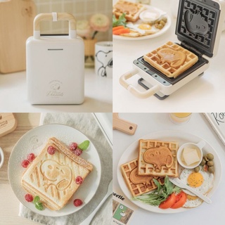 ( พร้อมส่ง ) Peanut Iron Toaster เครื่องทำขมปังแซนวิช และ วาฟเฟิล สนูปปี้