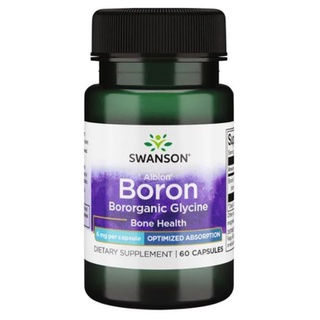 Swanson Ultra Albion Boron 6 mg Bororganic Glycine [ 60 capsule ] puritans Pride Boron, Life Extension, Boron