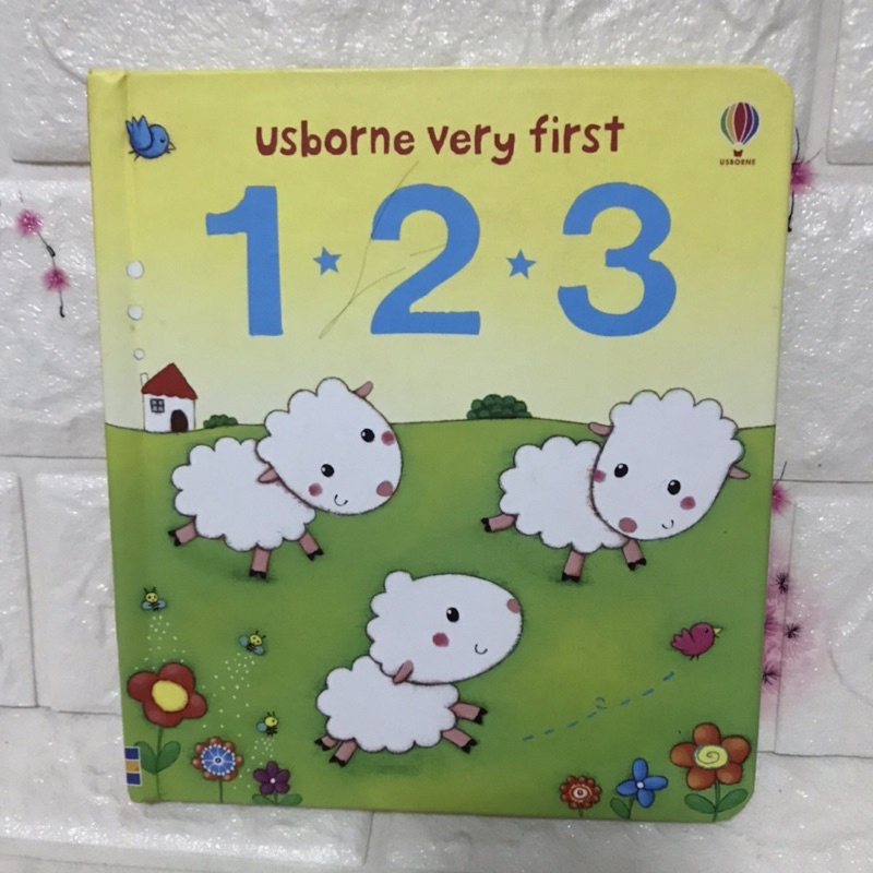 Usborne very first  1 2 3 (board book) หนังสือมือสอง-BC4