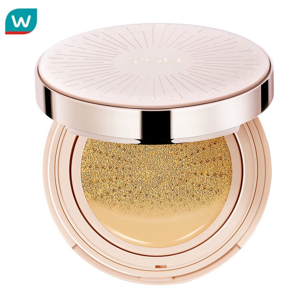 Y.O.U วาย.โอ.ยู นูทริ แวร์พลัส ฟลอเลส คุชชั่น ฟาวน์เดชั่น SPF40 PA+++ 11ก C304 พิ้งค์ นู้ด