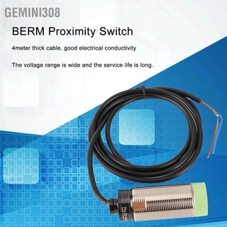 Gemini308 Berm พร็อกซิมิตี้สวิตช์ควบคุมเซนเซอร์ตรวจจับหัวกระบอก 2 สาย 90‐250Vac